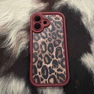 Source Unknown Leopard Pattern Phone Case - Brown and Black
